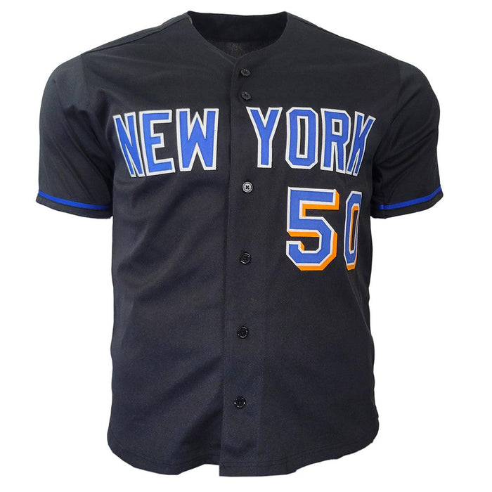 Sid Fernandez Signed New York Black Baseball Jersey (JSA) - RSA