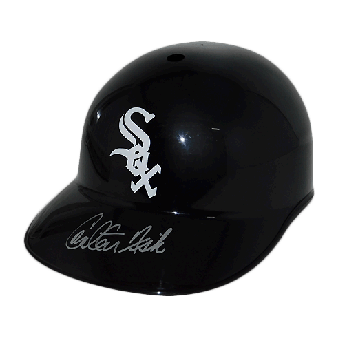 Carlton Fisk Signed Chicago White Sox Souvenir Baseball Helmet (JSA) - RSA
