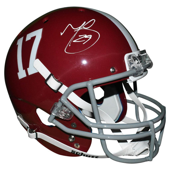 Minkah Fitzpatrick Signed Alabama Crimson Tide Full-Size Schutt Replica Red Football Helmet (JSA) - RSA