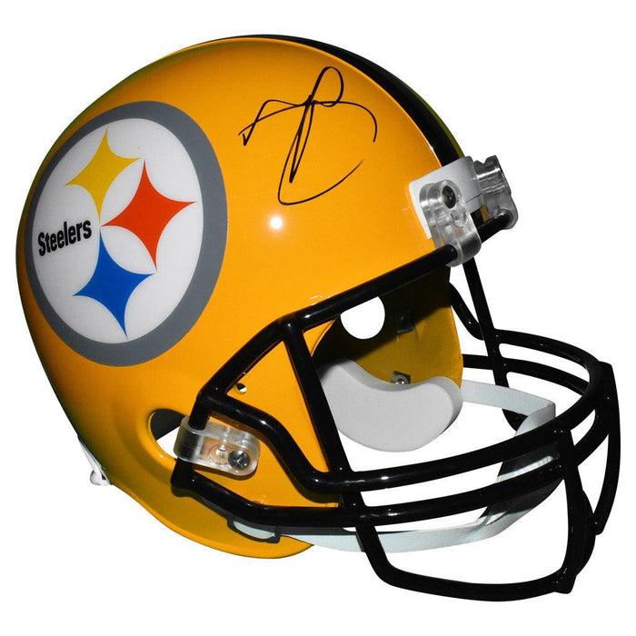 Minkah Fitzpatrick Signed Pittsburgh Steelers Full-Size Replica Yellow Football Helmet (JSA) - RSA