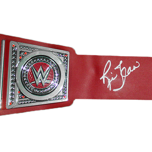 Ric Flair Autographed Championship Replica Pro Wrestling Belt (JSA) Red - RSA