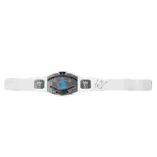 Ric Flair Autographed Championship Replica Pro Wrestling Belt (JSA) White - RSA