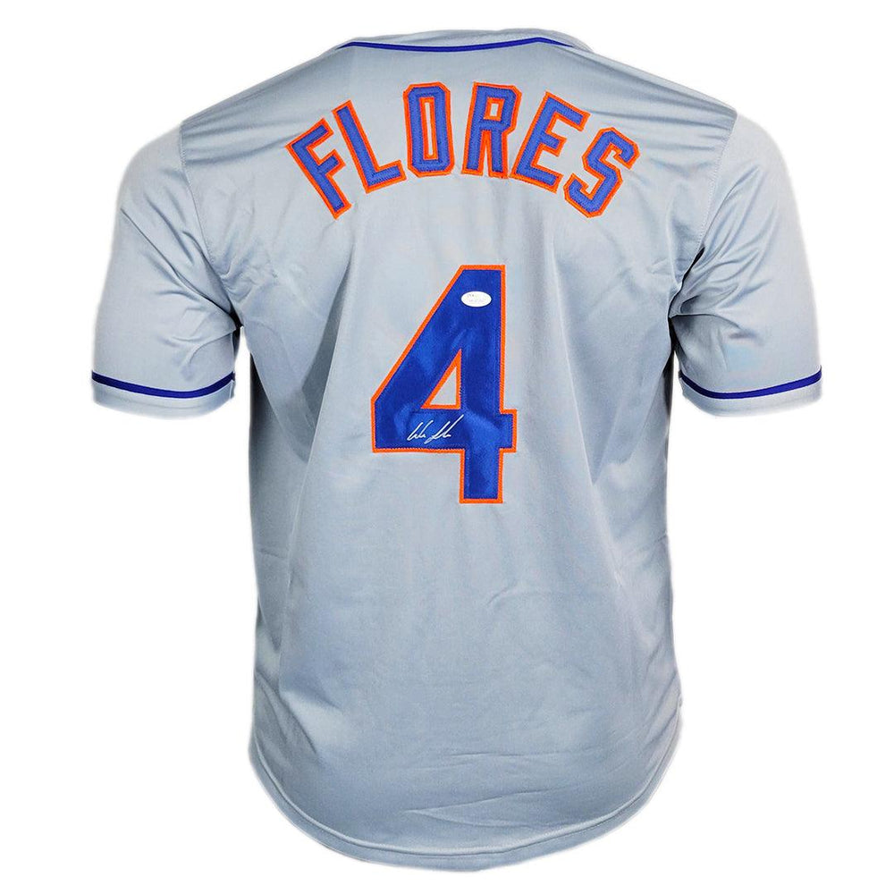 Wilmer Flores Signed New York Grey Baseball Jersey (JSA) - RSA