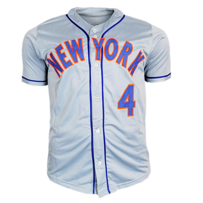 Wilmer Flores Signed New York Grey Baseball Jersey (JSA) - RSA