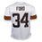 Jerome Ford Signed Cleveland White Football Jersey (JSA) - RSA