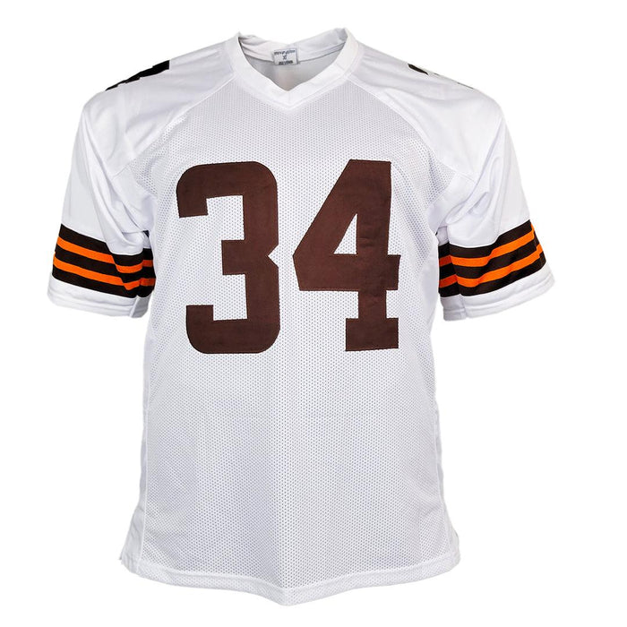 Jerome Ford Signed Cleveland White Football Jersey (JSA) - RSA