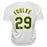 Keith Foulke Signed Oakland White Baseball Jersey (JSA) - RSA