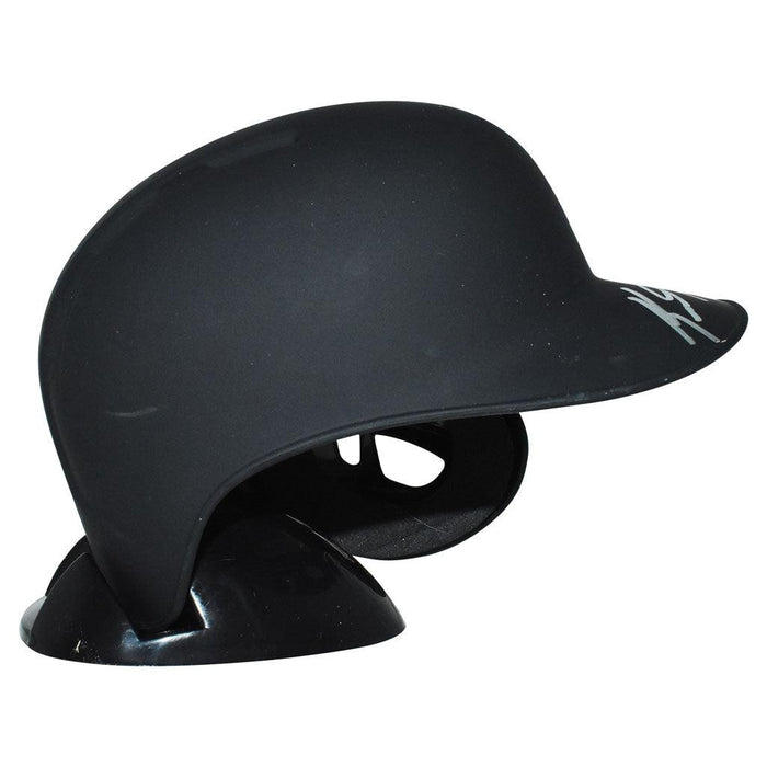 Keith Foulke Signed Boston Red Sox Matte Black Mini MLB Baseball Batting Helmet (JSA) - RSA