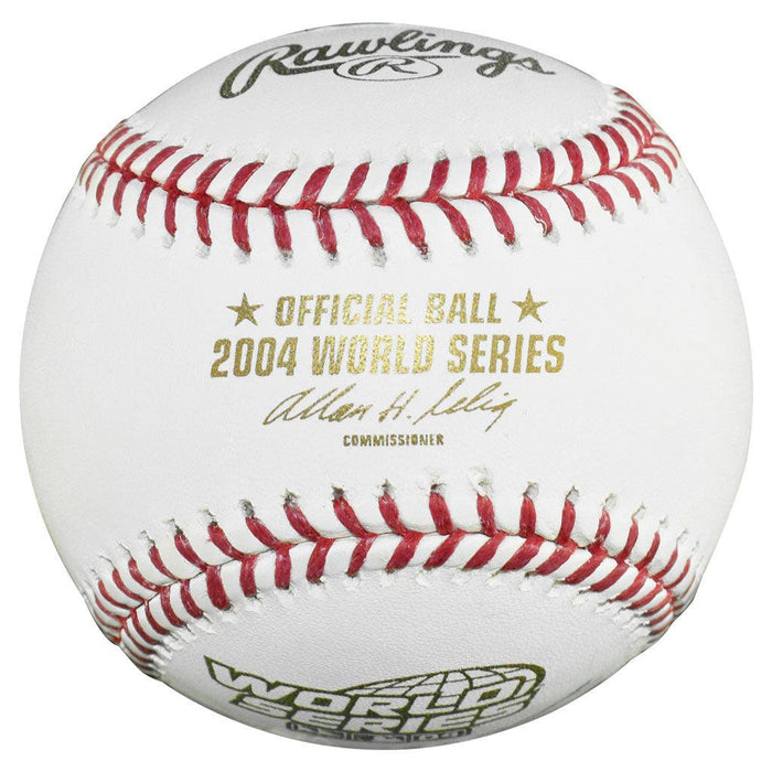 Keith Foulke Signed 04 WSC Inscription Rawlings Official MLB 2004 World Series Baseball (JSA) - RSA