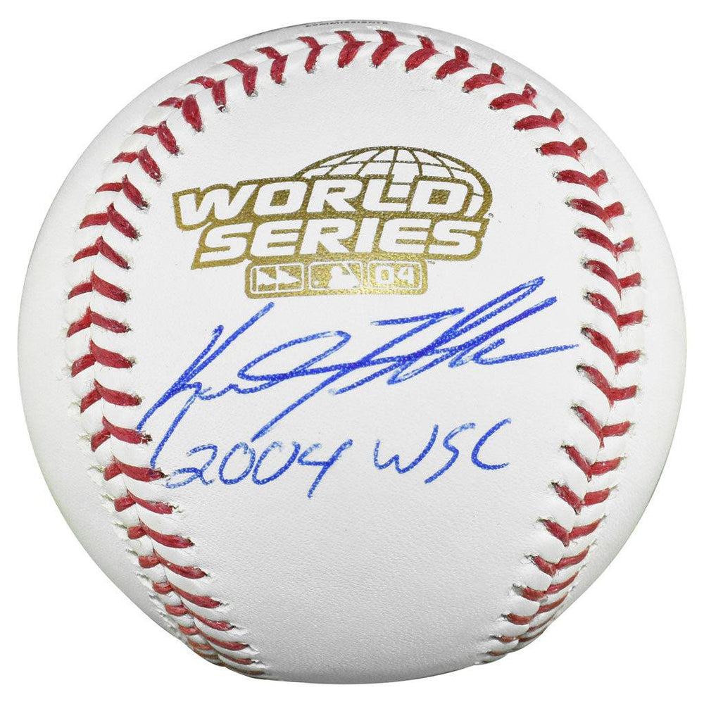 Keith Foulke Signed 04 WSC Inscription Rawlings Official MLB 2004 World Series Baseball (JSA) - RSA