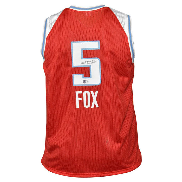 RSA De'Aaron Fox Signed Sacramento Red City Edition Basketball Jersey (Beckett)