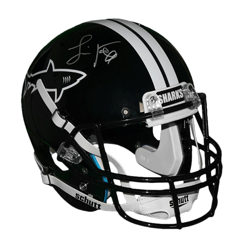 Jamie Foxx #13 Sharks Replica Full-Size Helmet (JSA) - RSA
