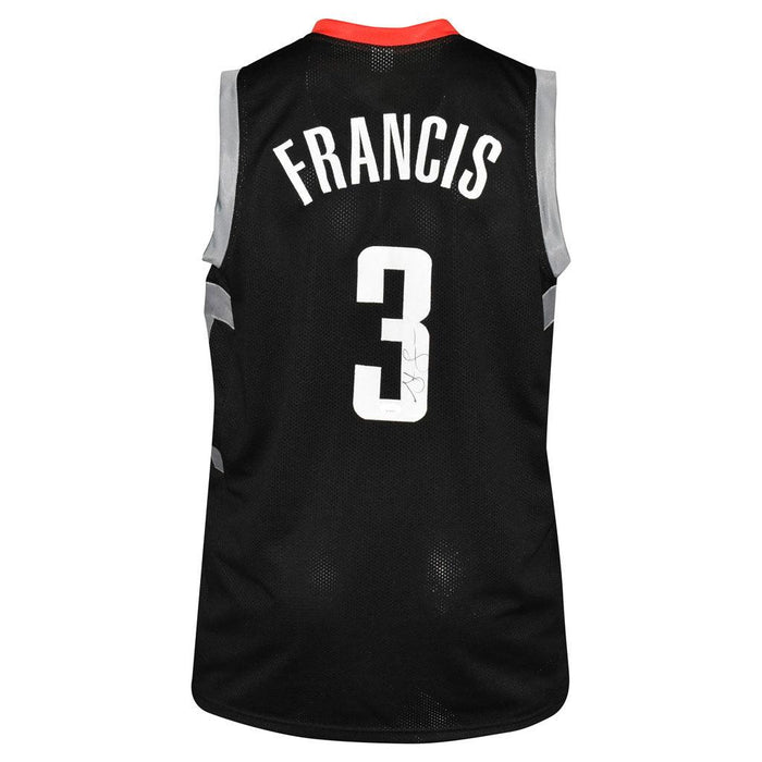 Steve Francis Signed Houston Pro Black Basketball Jersey (JSA) - RSA