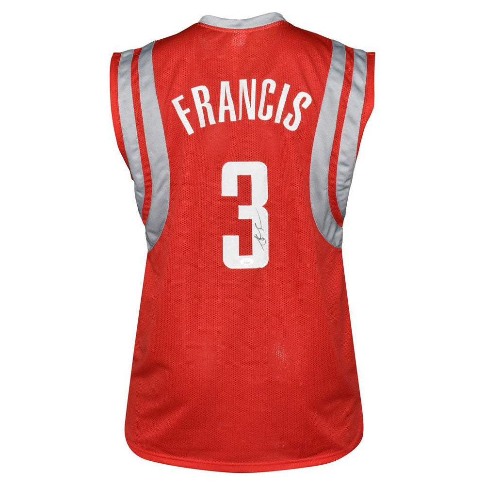 Steve Francis Signed Houston Pro Red Basketball Jersey (JSA) - RSA