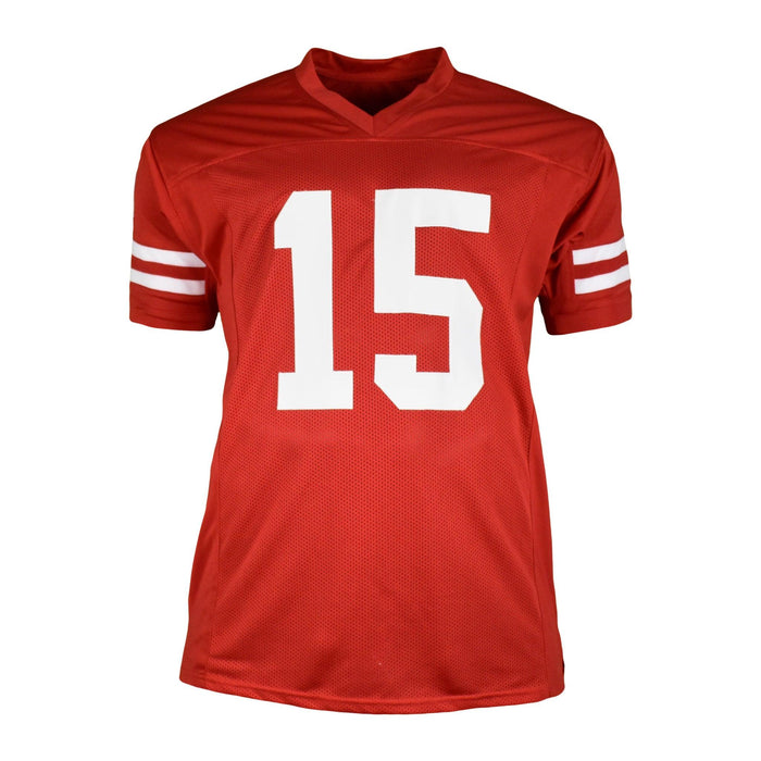 Tommie Frazier Signed College-Edition Red Football Jersey (JSA) '94/'95 National Champs Inscription - RSA