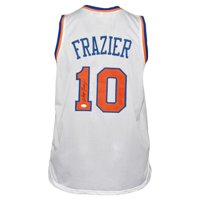 Walt Frazier Signed New York Pro White Basketball Jersey (JSA) - RSA