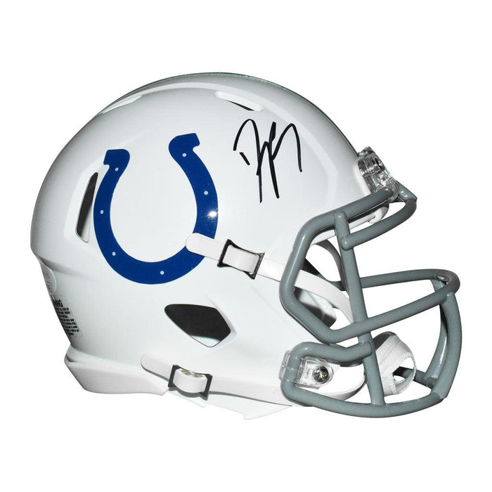 Dwight Freeney Signed Indianapolis Colts Speed Mini Football Helmet (JSA) - RSA
