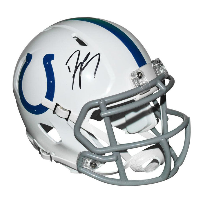 Dwight Freeney Signed Indianapolis Colts Speed Mini Football Helmet (JSA) - RSA