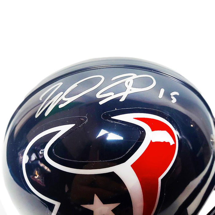Will Fuller Signed Houston Texans Mini Football Helmet (Beckett) - RSA