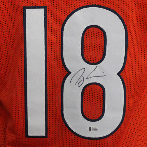 Taylor Gabriel Pro Style Autographed Football Jersey Orange (Beckett) - RSA