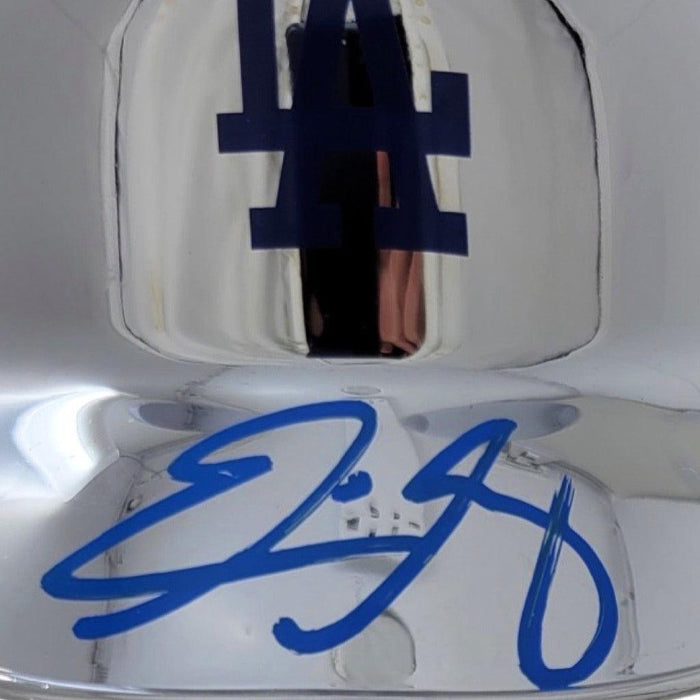 Eric Gagne Signed Los Angeles Dodgers Chrome Mini MLB Baseball Batting Helmet (JSA) - RSA