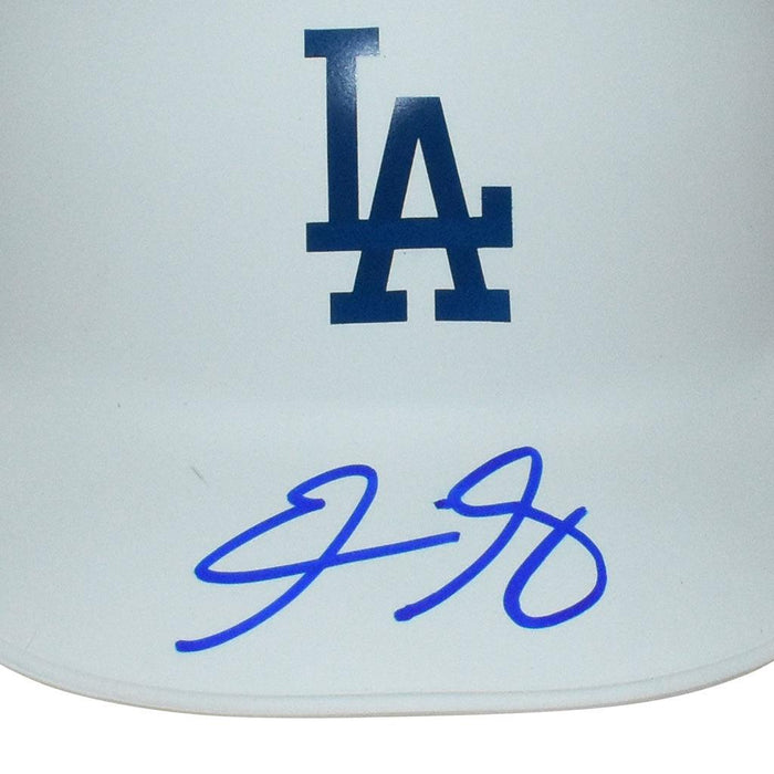 Eric Gagne Signed Los Angeles Dodgers Matte White Mini MLB Baseball Batting Helmet (JSA) - RSA