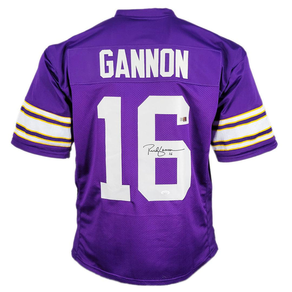 Rich Gannon Signed Minnesota Purple Football Jersey (JSA) - RSA