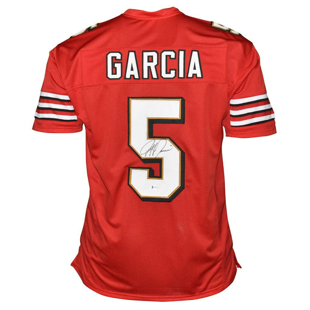 Jeff Garcia Signed San Francisco Pro Red Football Jersey (Beckett) - RSA