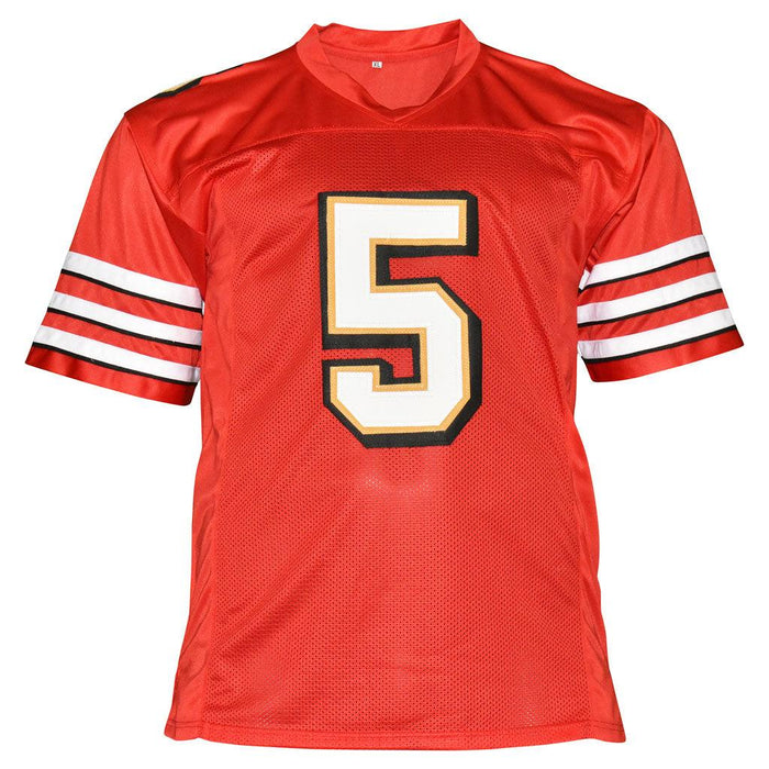 Jeff Garcia Signed San Francisco Red Football Jersey (JSA) - RSA