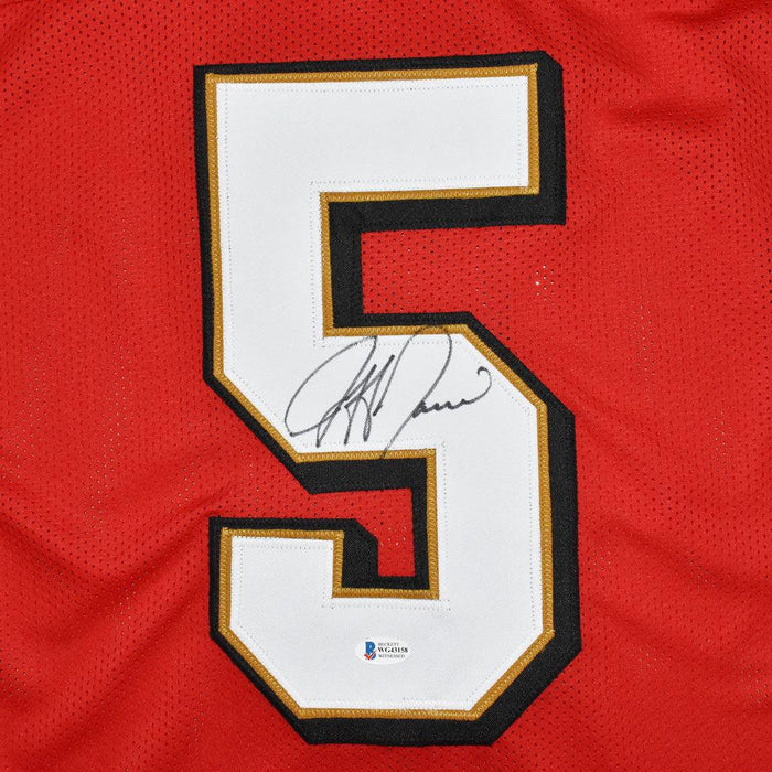 Jeff Garcia Signed San Francisco Pro Red Football Jersey (Beckett) - RSA