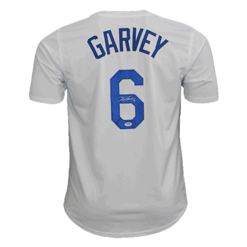 Steve Garvey Autographed Special Throwback Pro Style Baseball Jersey White (PSA) - RSA