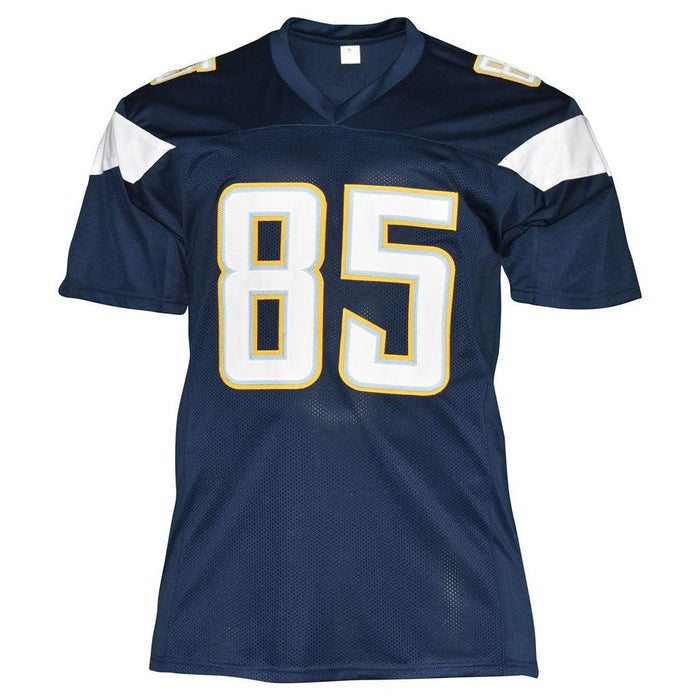 Antonio Gates Signed San Diego Blue Football Jersey (Beckett) - RSA