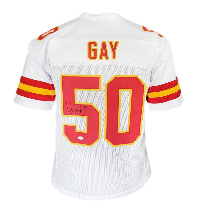 Willie Gay Jr Signed Kansas City White Football Jersey (JSA) - RSA