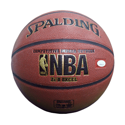 George Gervin Signed HOF '96 Inscription Spalding NBA Basketball (JSA) - RSA