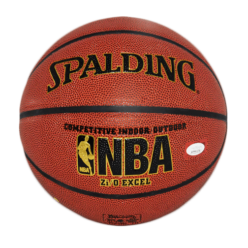 George Gervin Signed Iceman Inscription Spalding NBA Basketball (JSA) - RSA