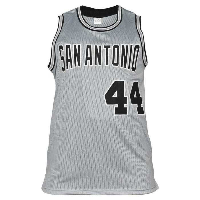 Autographed George Gervin San Antonio Spurs Custom Jersey with JSA