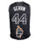 George Gervin Signed Iceman Inscription San Antonio Black Decal Basketball Jersey (JSA) - RSA