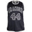 George Gervin Signed Iceman Inscription San Antonio Black Decal Basketball Jersey (JSA) - RSA
