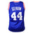 George Gervin Signed Iceman Inscription NBA All-Star Blue Basketball Jersey (JSA) - RSA