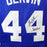 George Gervin Signed Iceman Inscription NBA All-Star Blue Basketball Jersey (JSA) - RSA
