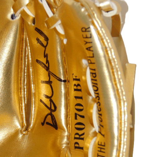 Dave Winfield Autographed Rawlings Baseball Mini Gold Glove (JSA) - RSA