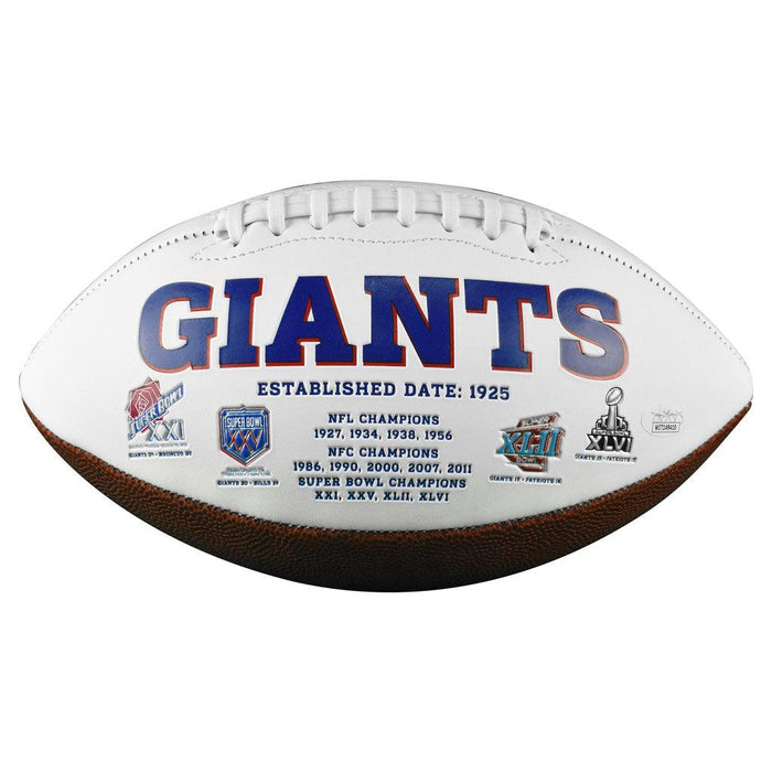 Rodney Hampton Signed New York Giants Official NFL Team Logo Football (JSA) - RSA