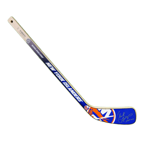 Clark Gillies HOF02 Inscription NY Islanders Mini Hockey Stick (JSA) - RSA