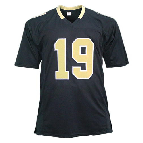 Ted Ginn Jr Autographed Pro Style Football Jersey (JSA) Black - RSA