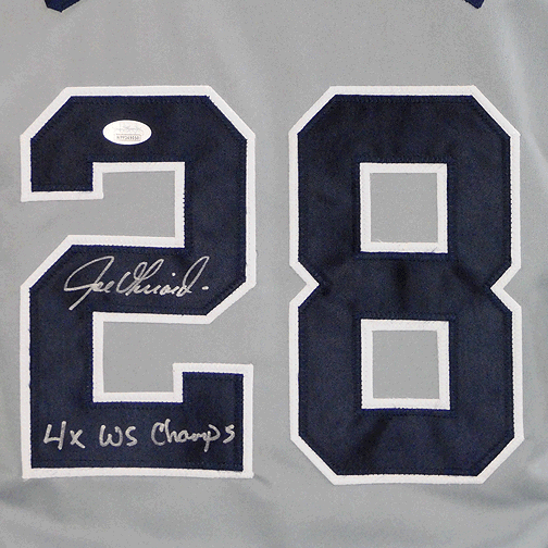 Joe Girardi Signed 4x WS Champs New York Grey Baseball Jersey (JSA) - RSA