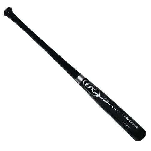 Tom Glavine Autographed Full Size Rawlings Baseball Bat Black (JSA) - RSA