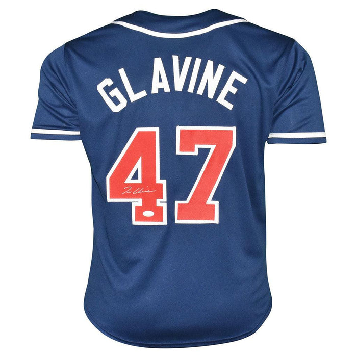 Tom Glavine Signed Atlanta Blue Baseball Jersey (JSA) - RSA