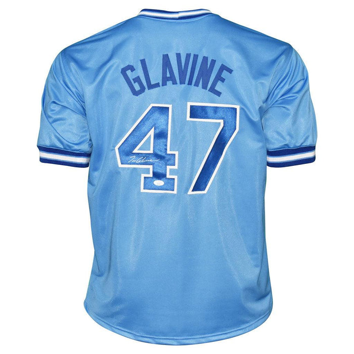 Tom Glavine Signed Atlanta Light Blue Baseball Jersey (JSA) - RSA