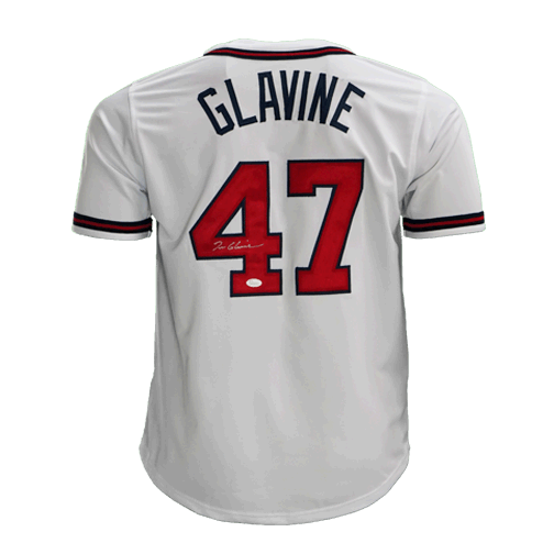 Tom Glavine Signed Atlanta Pro Style Baseball Jersey White (JSA) - RSA
