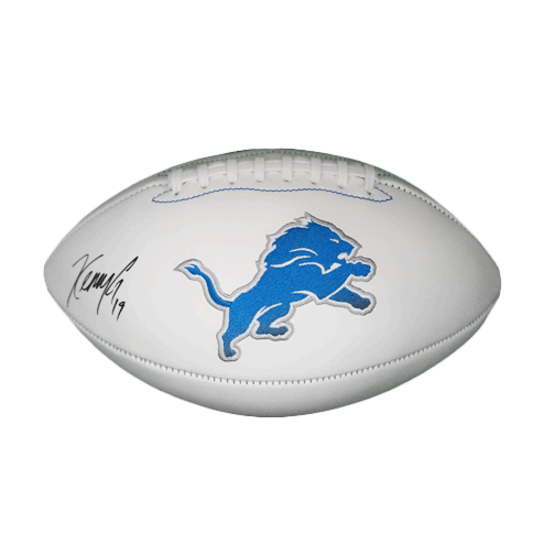 Kenny Golladay Signed Detroit Lions Logo Football (JSA) - RSA